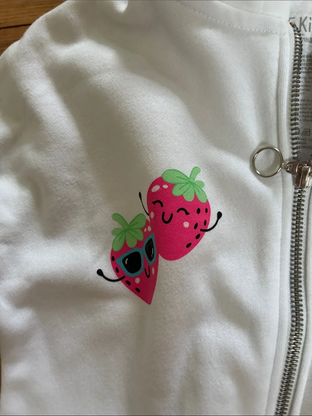 Old Navy Girls Bright Pink Hoodie with Rainbow & Fun Patches